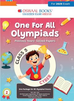 Oswaal One for All Olympiads Previous Year Solved Papers Class 5 Cyber For 2025 Exam