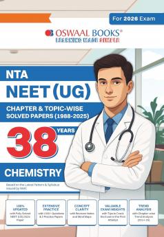 Oswaal NEET (UG) 38 Years' Chapter-wise & Topic-wise Solved Papers Chemistry |(1988-2025) | For 2026 Exam
