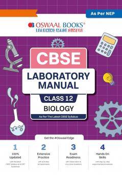 Oswaal CBSE Laboratory Manual Class 12 Biology Book ( Latest Edition)