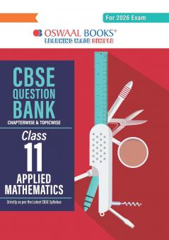 Oswaal CBSE Question Bank Class 11 Applied Mathematics For 2026 Exam