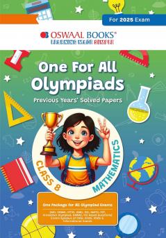 Oswaal One for All Olympiads Previous Year Solved Papers Class 8 Mathematics For 2025 Exam