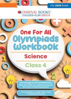 Oswaal One for All Olympiads Workbook Class 4 Science For 2025 Exam