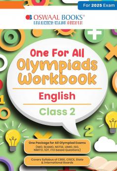 Oswaal One for All Olympiads Workbook Class 2 English For 2025 Exam
