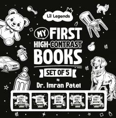Oswaal Lil Legends High Contrast Book for Infants & Toddlers by Dr. Imran Patel | Visual Stimulation for Newborns (0–12 Months) | Boosts Brain Development & Focus | Black & White Baby Book | Durable & Baby-Safe