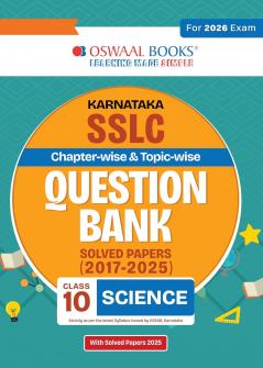 Oswaal Karnataka SSLC Chapterwise & Topicwise Question Bank Class 10 - Science (English Medium)