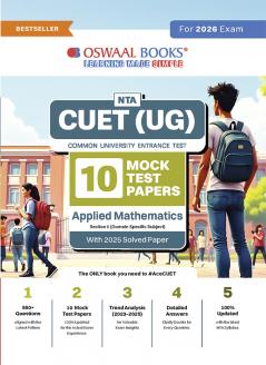 Oswaal NTA CUET(UG) 10 Mock Test Papers Applied Mathematics For 2026 Exam