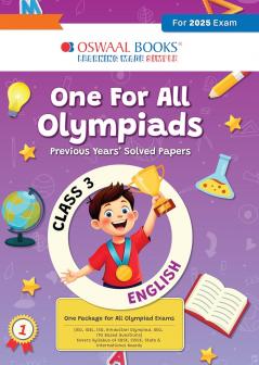 Oswaal One for All Olympiads Previous Year Solved Papers Class 3 English For 2025 Exam