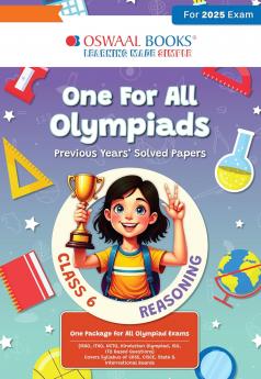 Oswaal One for All Olympiads Previous Year Solved Papers Class 6 Reasoning For 2025 Exam