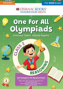 Oswaal One for All Olympiads Previous Year Solved Papers Class 2 Reasoning For 2025 Exam