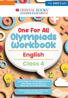 Oswaal One for All Olympiads Workbook Class 4 English For 2025 Exam