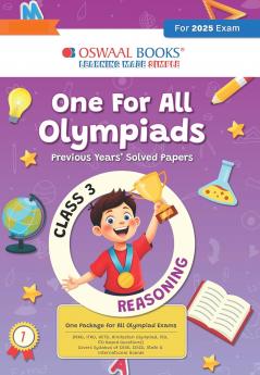 Oswaal One for All Olympiads Previous Year Solved Papers Class 3 Reasoning For 2025 Exam