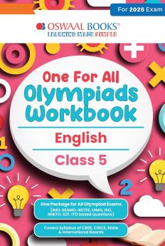 Oswaal One for All Olympiads Workbook Class 5 English For 2025 Exam