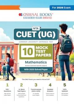Oswaal NTA CUET(UG) 10 Mock Test Papers Mathematics For 2026 Exam