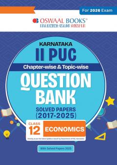 Oswaal Karnataka II PUC Chapterwise & Topicwise Question Bank Class 12 - Economics