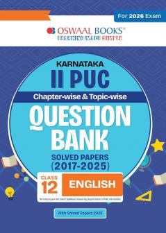 Oswaal Karnataka II PUC Chapterwise & Topicwise Question Bank Class 12 - English