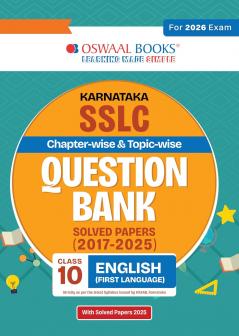Oswaal Karnataka SSLC Chapterwise & Topicwise Question Bank Class 10 - English First Language