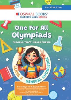Oswaal One for All Olympiads Previous Year Solved Papers Class 8 General Knowledge For 2025 Exam