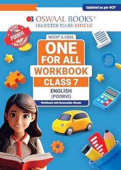 Oswaal NCERT & CBSE ONE FOR ALL WORKBOOK English (Poorvi) Class 7