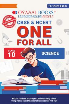 Oswaal CBSE & NCERT One for All Class 10 Science (For 2026 Exam)