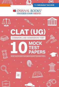 Oswaal CLAT (UG) (COMMON LAW ADMISSION TEST) | 10 Mock Test Papers | For 2026 Admission Test