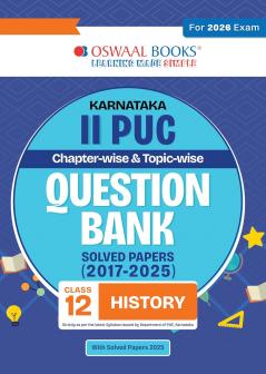 Oswaal Karnataka II PUC Chapterwise & Topicwise Question Bank Class 12 - History