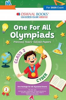 Oswaal One for All Olympiads Previous Year Solved Papers Class 2 Cyber For 2025 Exam