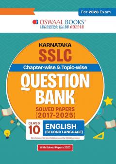 Oswaal Karnataka SSLC Chapterwise & Topicwise Question Bank Class 10 - English Second Language