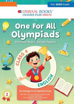 Oswaal One for All Olympiads Previous Year Solved Papers Class 4 English For 2025 Exam