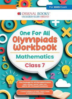 Oswaal One for All Olympiads Workbook Class 7 Mathematics For 2025 Exam