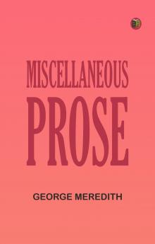 Miscellaneous Prose