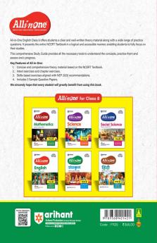 CBSE All in One English Class 8 Exam 2025-26 | Sample Question Papers | Including Mind Map & Competency Based Questions | Based on Latest NCERT