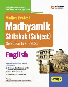 Madhya Pradesh Secondary Teacher English (Subject) Selection Exam 2025