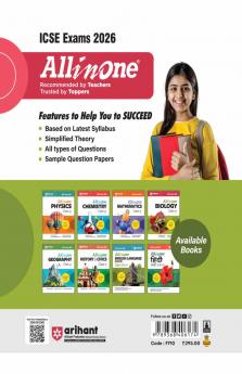 ICSE All in One Biology Class 9 Exam 2026 | Simplifies Theory In-Text & Chapter Exercises Exam Pattern Questions Sample Question Papers with Internal Assessment