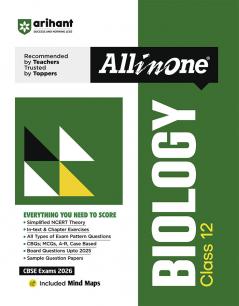 Arihant All in One Biology Class 12 for CBSE Exams 2025-26