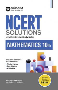 NCERT Solutions Mathematics Class 10th With Chapterwise Study Notes | English Medium