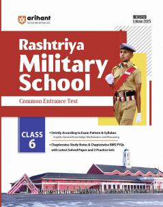 Rashtriya Military School (RMC) Common Entrance Test (CET) 2025 Class 6 | Study Guide | English Medium