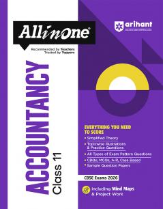CBSE All in One Accountancy Class 11 Exam 2025-26 | Simplified theory, CBQS, MCQs, A-R, Case Based, Sample Question Papers| Including Mind Maps