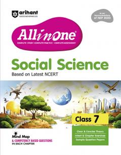 CBSE All in One Social Science Class 7 Exam 2025-26 | Sample Question Papers, Mind Map & Competency Based Questions | Based on Latest NCERT