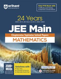 Arihant 24 Years JEE Main Mathmatices Chapterwise Topicwise PYQ