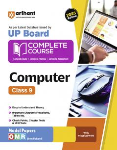 UP Board Complete Course Computer Class 9th 2025 | Model Paper With OMR Sheet | English Medium