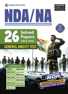 Examcart NDA/NA General Ability Test (GAT) Solved Papers Book | 26 Previous Year Papers with Solutions & Analysis | For National Defence & Naval Academy Entrance Exam 2026 (English)