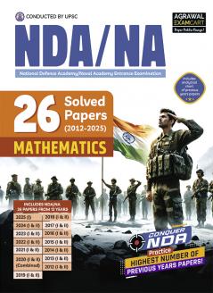 Examcart NDA/NA Mathematics Solved Papers Book | 26 Previous Year Papers with Solutions & Analysis | For National Defence & Naval Academy Entrance Exam 2026 (English)