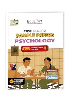 Educart CBSE Sample Paper Class 12 2025-26 – Psychology (Based on latest CBSE Sample Papers Released on 30-07-25) For 2026 Board Exam