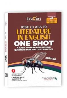 Educart ICSE Class 10 One-shot Question Bank 2026 Literature in English (strictly for 2025-26 boards)