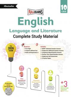 Full Marks English Language & Literature Complete Study Material Class 10 | Based on First Flight Footprints Without Feets Words and Expressions-II | Includes Chapterwise Summary Solved Q/A Practice Papers and More