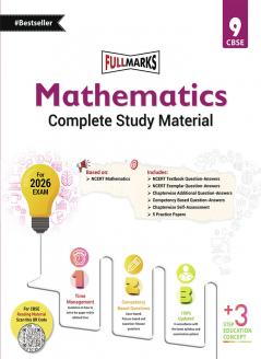 Full Marks Mathematics Complete Study Material Class 9 | Based on New NCERT Mathematics Textbook and CBSE Syllabus | Includes Chapterwise Summary Solved Q/A Practice Papers and More