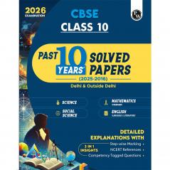 PW CBSE Class 10 PYQs - Past 10 Years Solved Papers For 2025-2026 Exams | Delhi & Outside Delhi Science Mathematics Social Science English | NCERT Reference with Steps Marking Physics Wallah (PW)