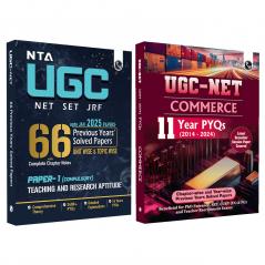 PW NTA 66 UGC NET Paper 1 (Teaching & Research Aptitude) 16 Years PYQs with Complete Chapter Notes + Commerce (Paper 2) 11 Years (2014- 2024)