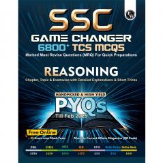 PW SSC Game Changer Reasoning 6800+ TCS MCQ For 2025 SSC Exams | Chapter Topic & Exam-wise Previous Year Solved Questions (PYQs) | For CGL CHSL MTS CPO GD Delhi Police Steno