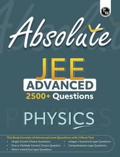 PW Absolute JEE Advanced Physics 2500+ Questions with Formula Sheet Latest Solved Paper and 3 Mock Tests | Covering All JEE Advanced Question Typology
